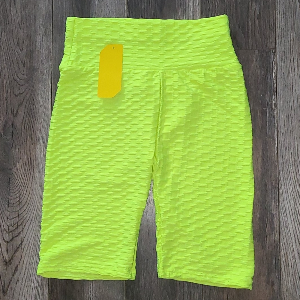 Neon Butt Scrunch Shorts